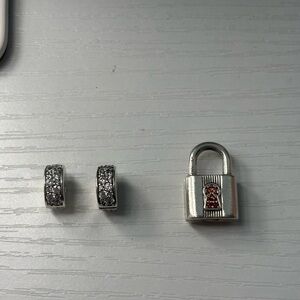Pandora Silver Clips and Lock Charm
